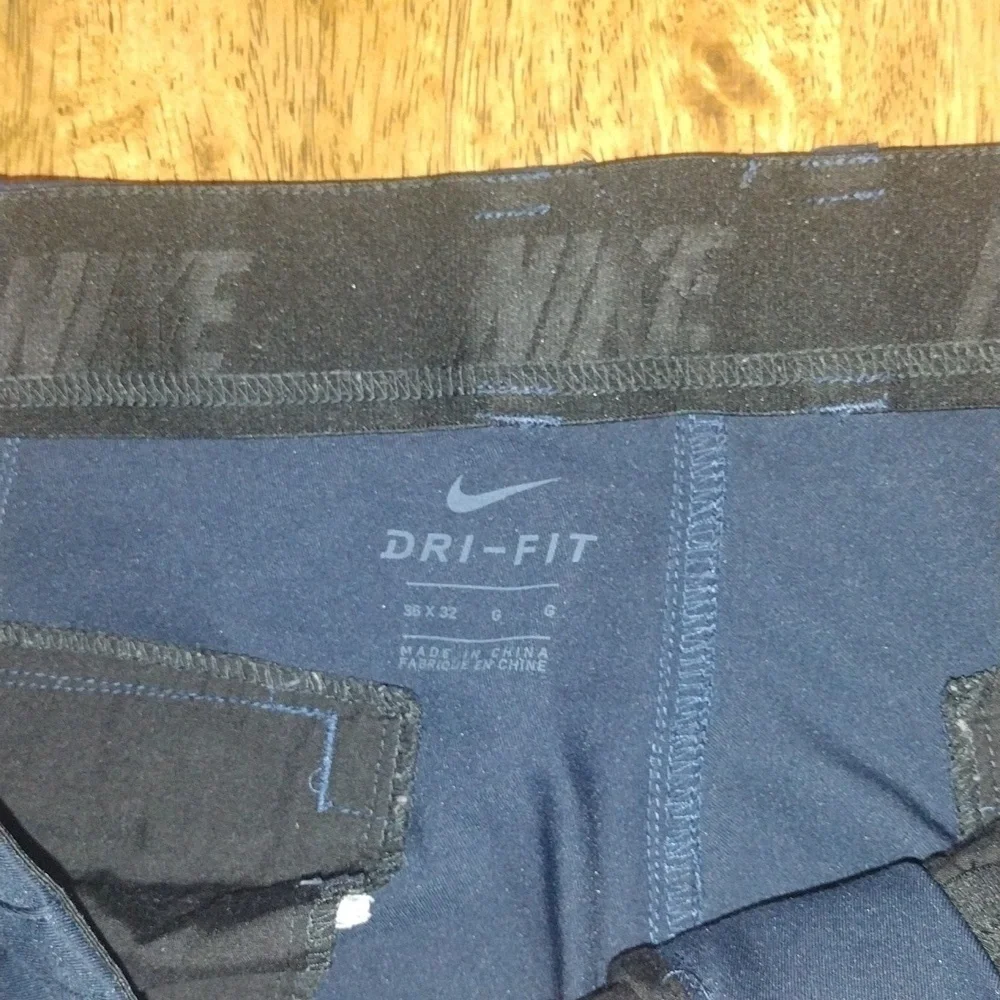 Nike Dri Fit Dress Athletic Navy Blue Pants 36x32